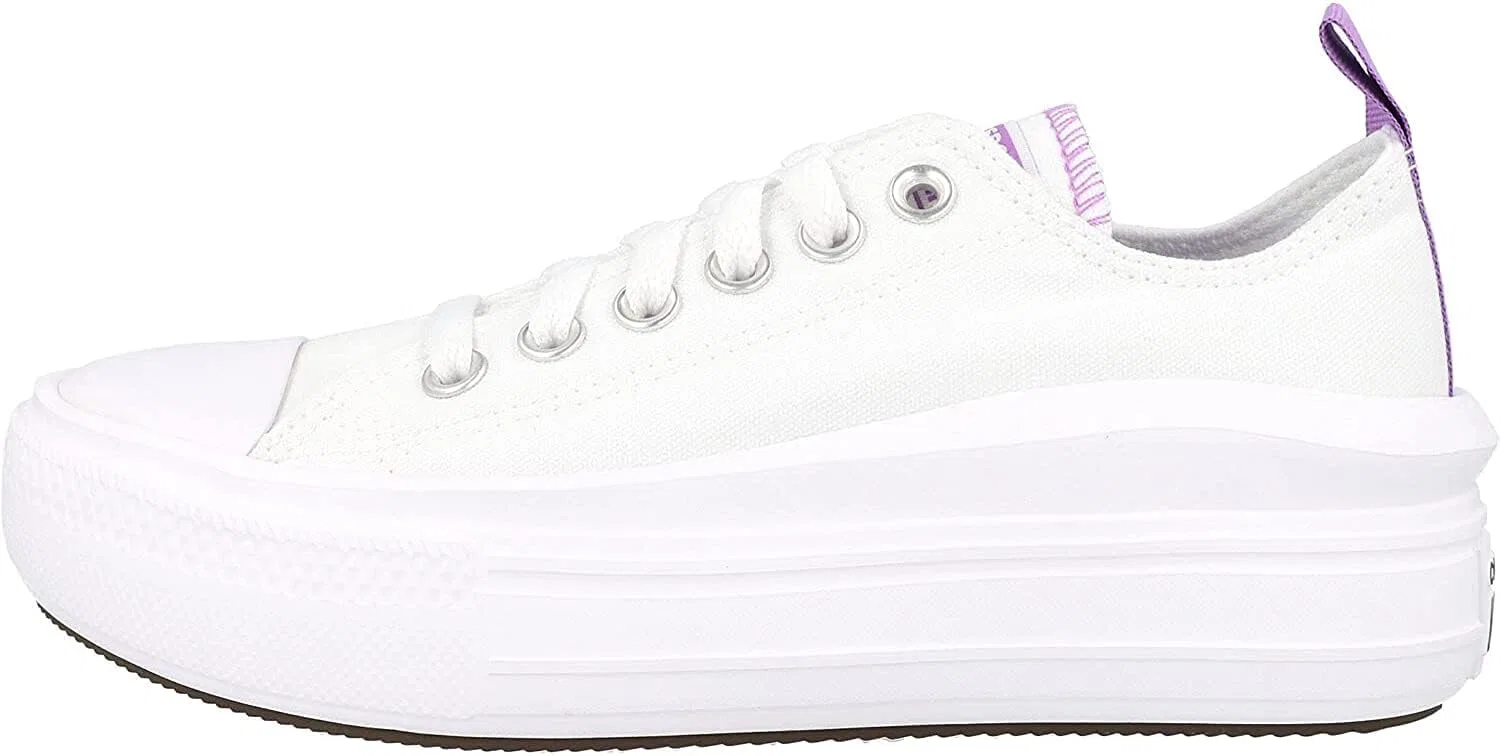 Детские белые спортивные кроссовки Converse CTAS Move OX 271717C — фото 2