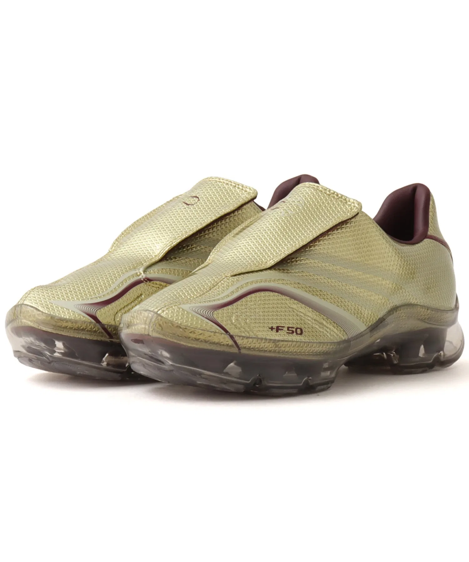 Унисекс кроссовки adidas F50 ADIFRAME с переливающимся верхом золотистые
