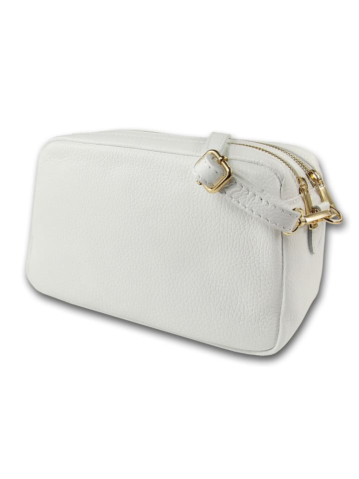 

Кожаная сумка через плечо Toscanto белая, примерно 22 см Toscanto