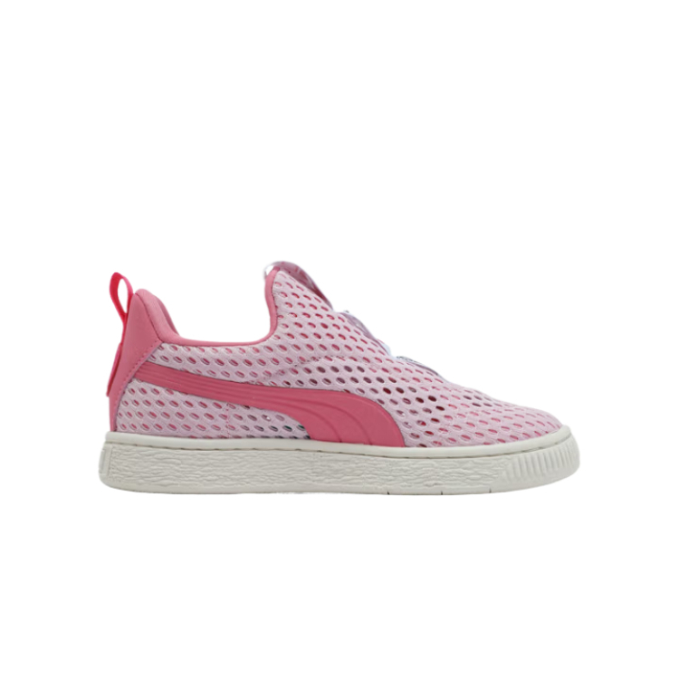 Замшевые детские скейтерские кроссовки Kids' PUMA, розовый — фото 2