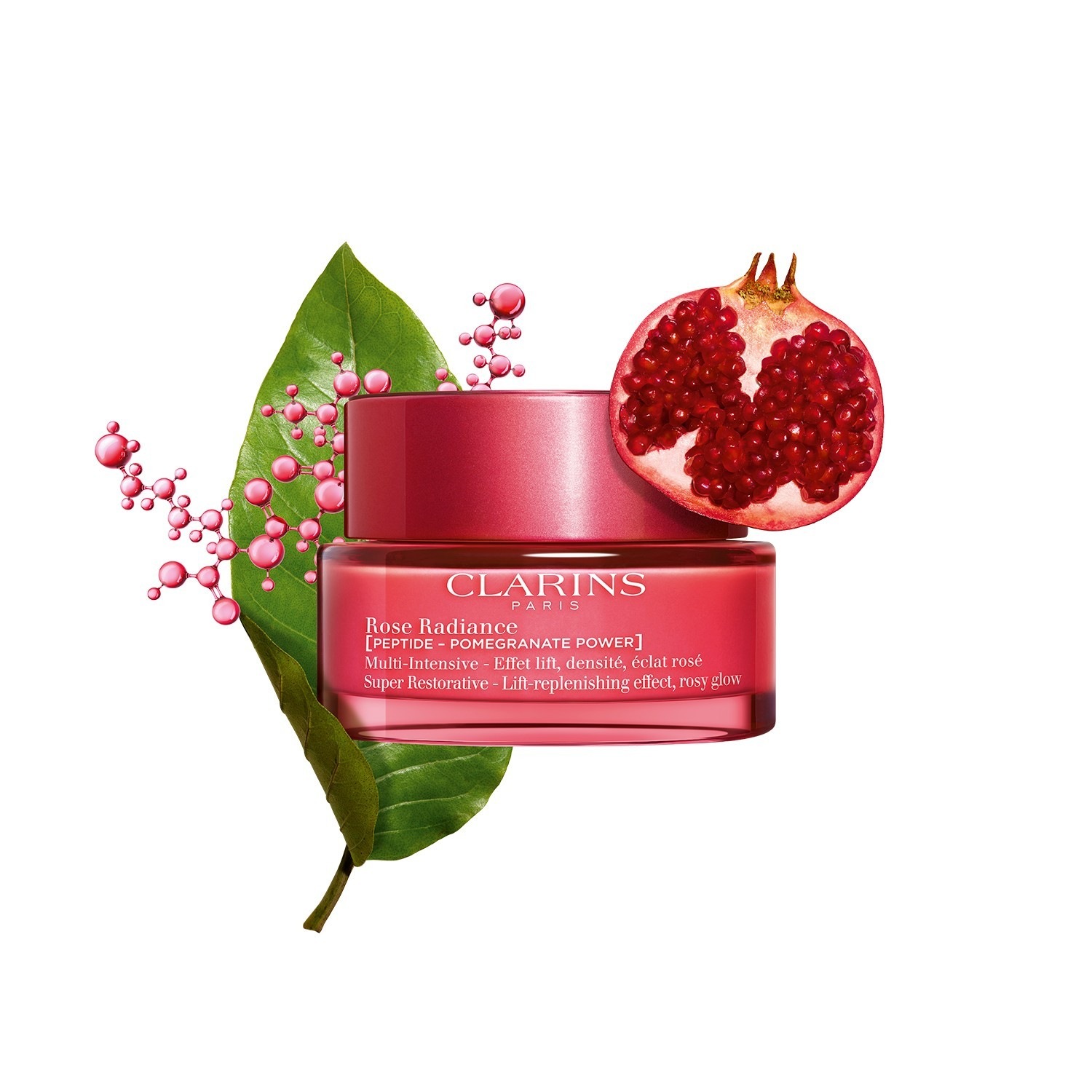 Крем для лица Clarins — Multi-intensive + rose radiance [peptide - pomegranate power] , объем, 50 мл — фото 2