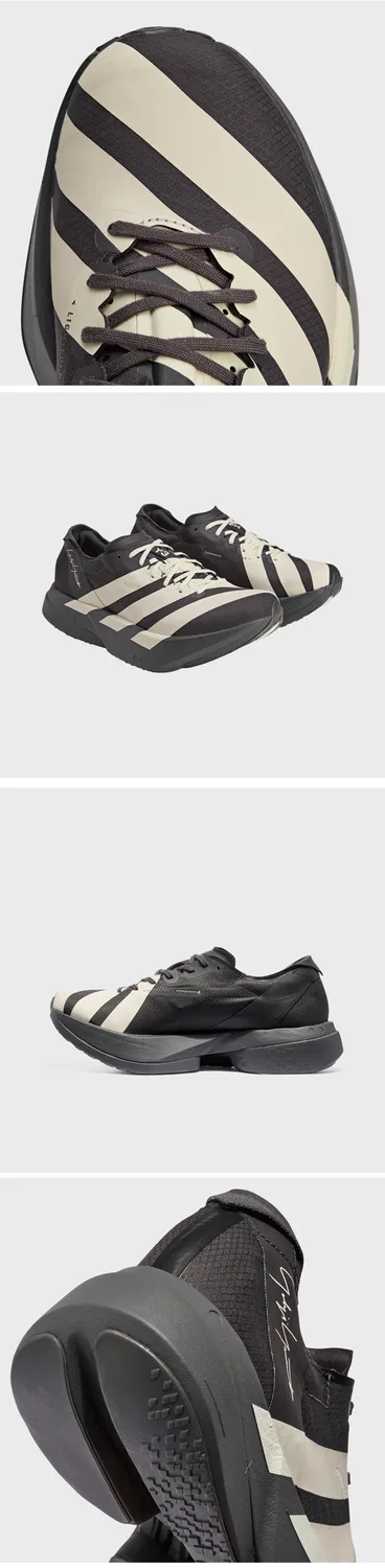 Мужские чёрные кроссовки Adios Pro 4 от Y-3 — фото 3