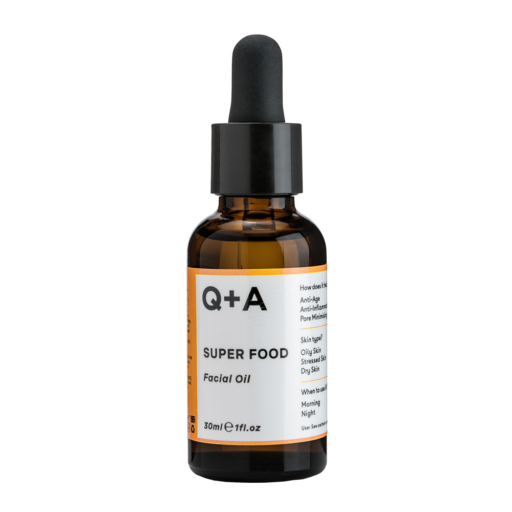 

Ночное масло для лица super food facial oil Q+A, 30 мл