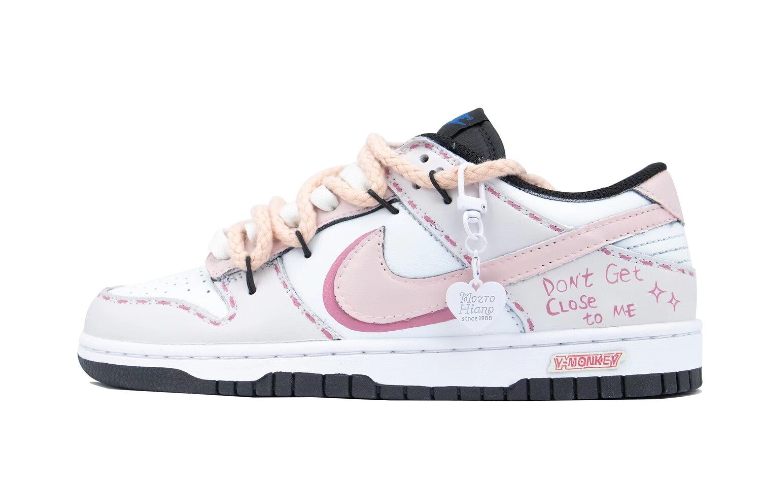 

Кроссовки Nike Dunk Skateboarding Shoes Women's Low-top Black, цвет Farewell poems