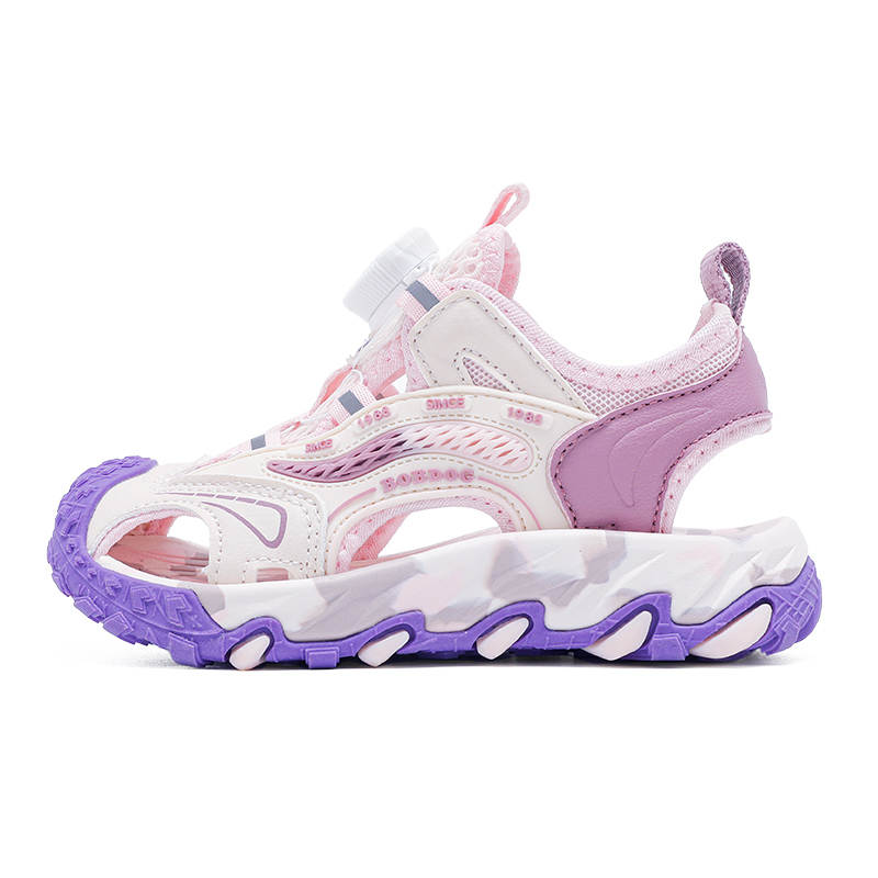 

Детские сандалии с низким верхом, устойчивые к истиранию, дышащие BOBDOG, розовый/экрю