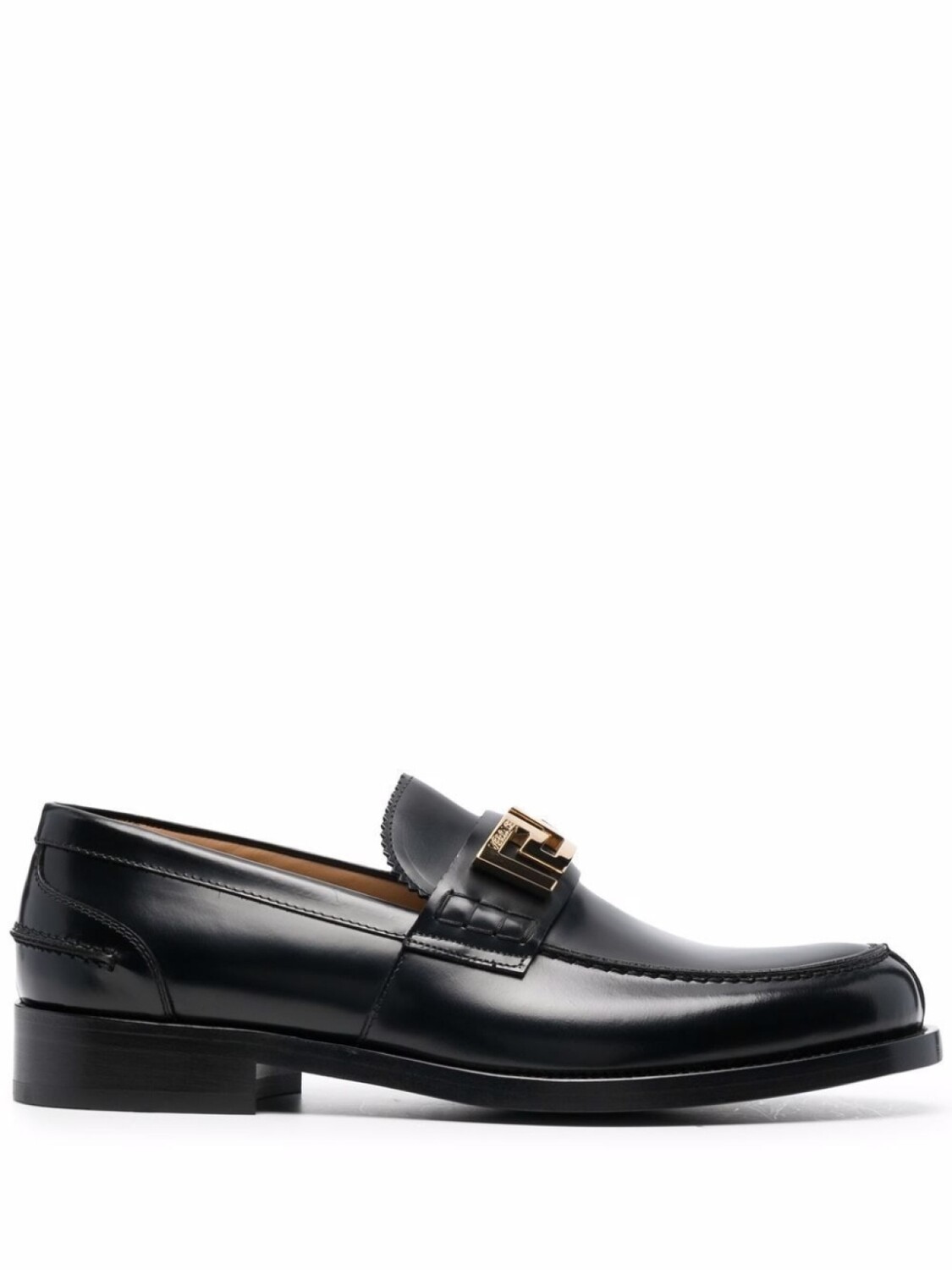 

Versace лоферы с пряжкой Greca, черный