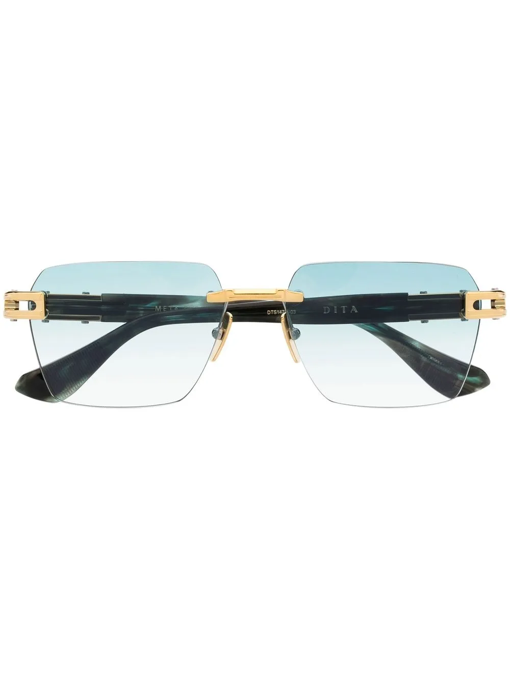 

Солнцезащитные очки Meta-Evo One в безободковой оправе Dita Eyewear, золотой
