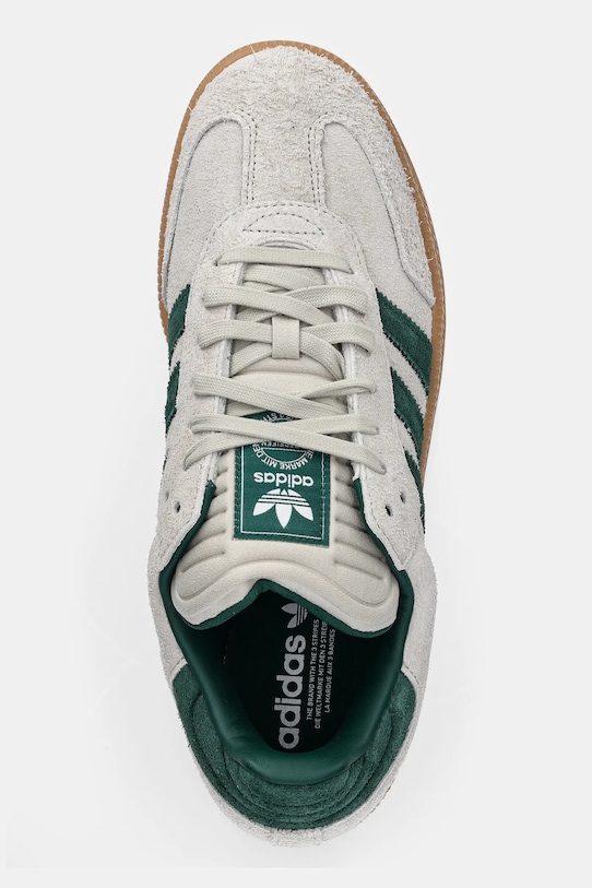 Замшевые кроссовки Samba XLG Adidas Originals, бежевый — фото 4