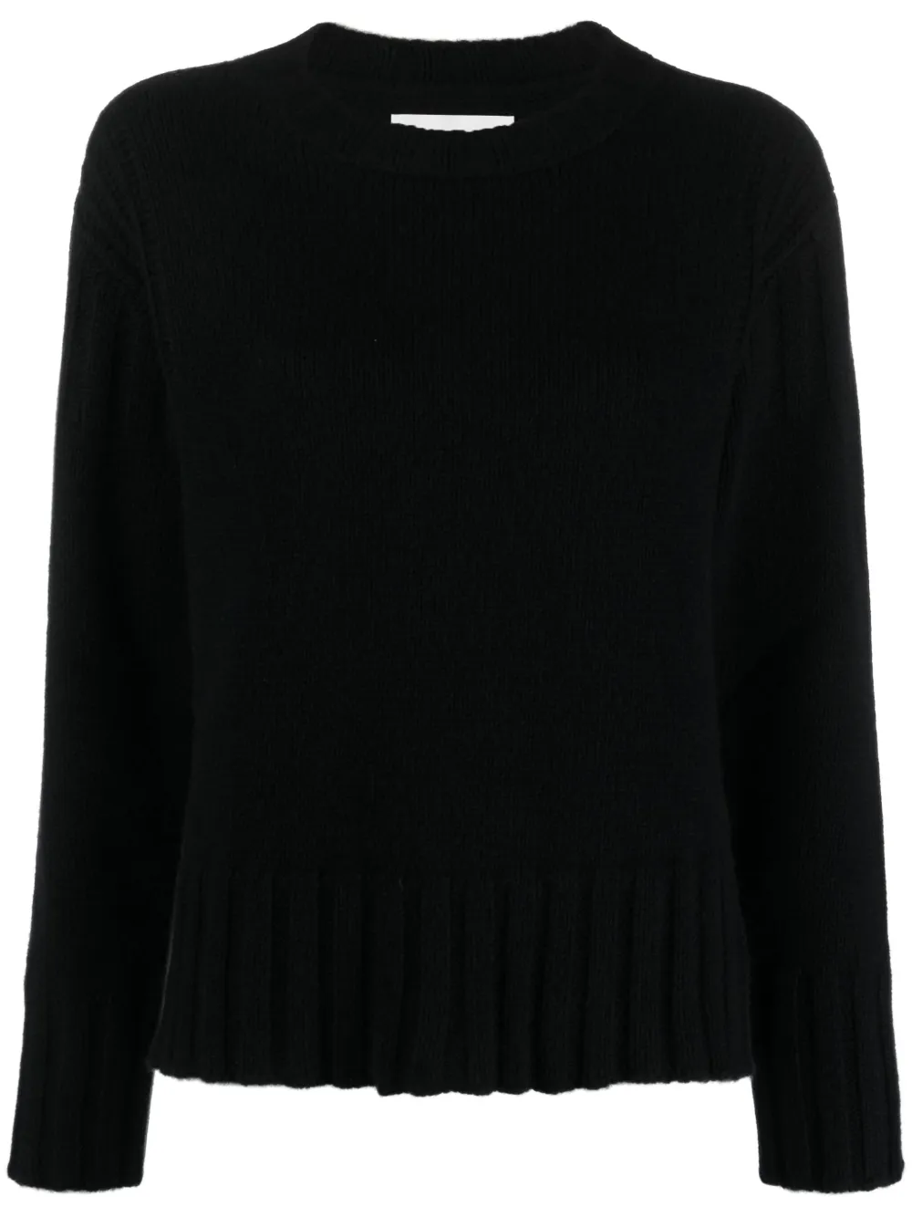 

Кашемировый джемпер в рубчик JIL SANDER, черный