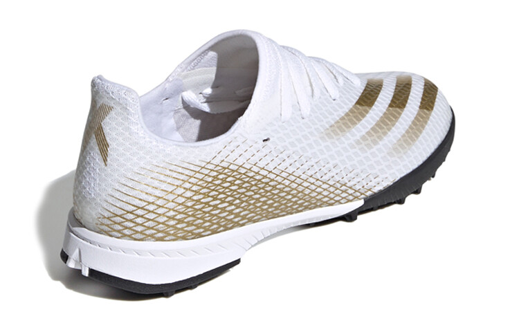 Футбольные бутсы X GHOSTED Kids, низкие, белые/коричневые/черные Adidas — фото 4