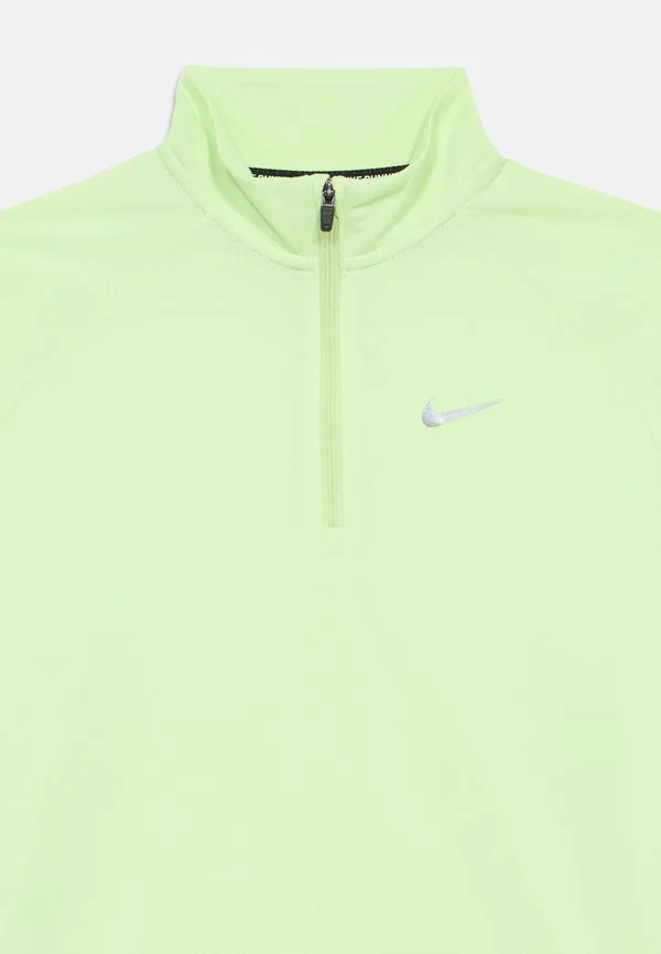 Унисекс футболка с длинными рукавами и молнией до середины груди miler Nike Performance, Liquid Lime — фото 3
