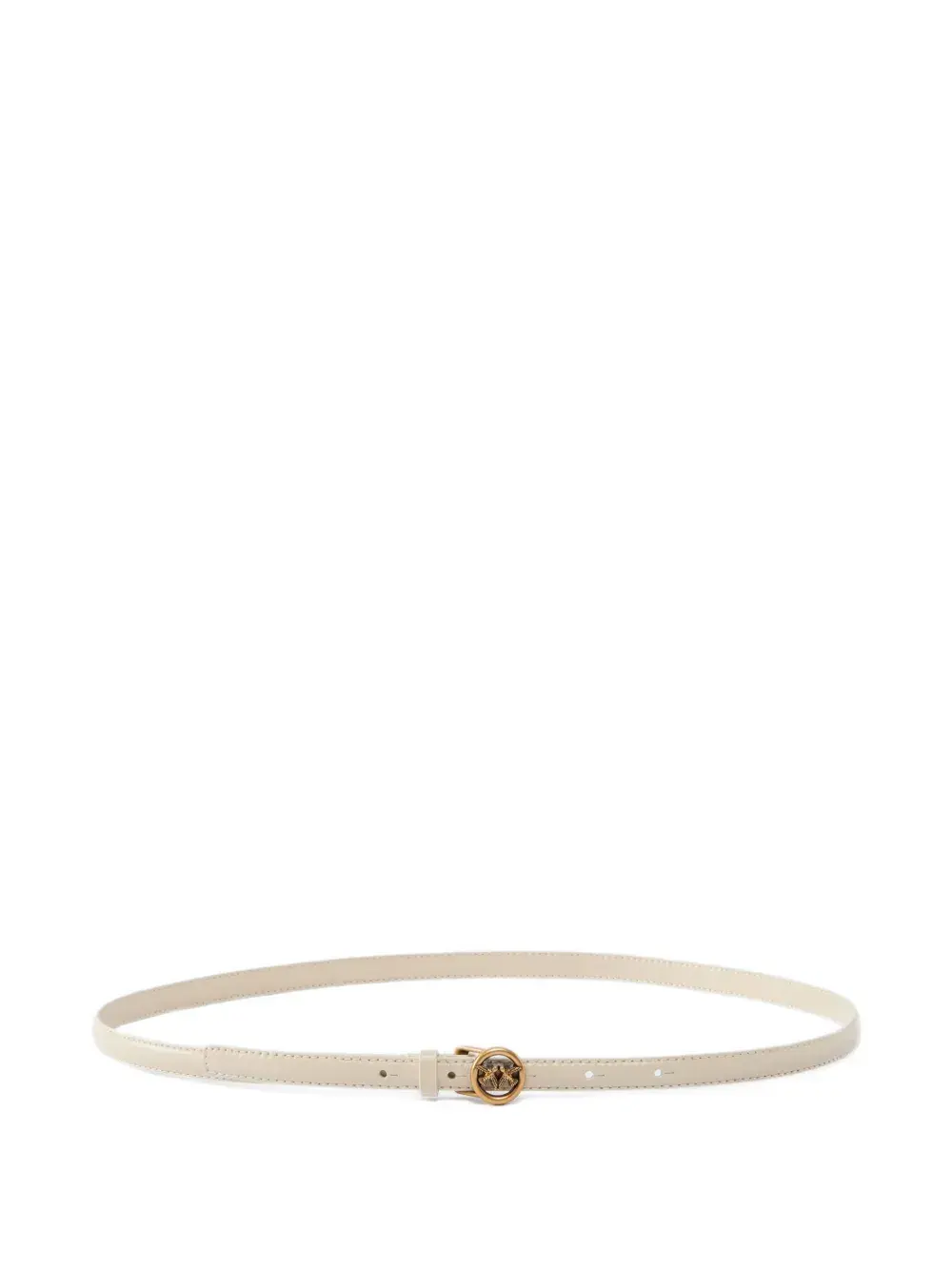 

Кожаный ремень с логотипом Pinko, белый