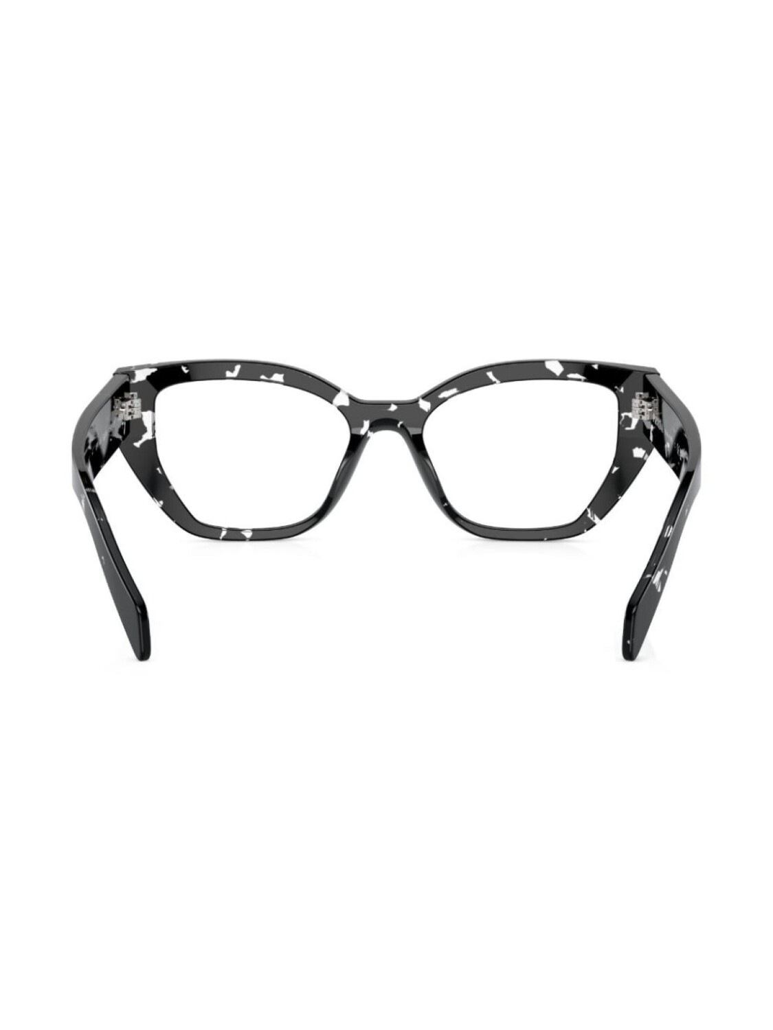 Prada Eyewear очки в геометричной оправе черепаховой расцветки, черный — фото 4