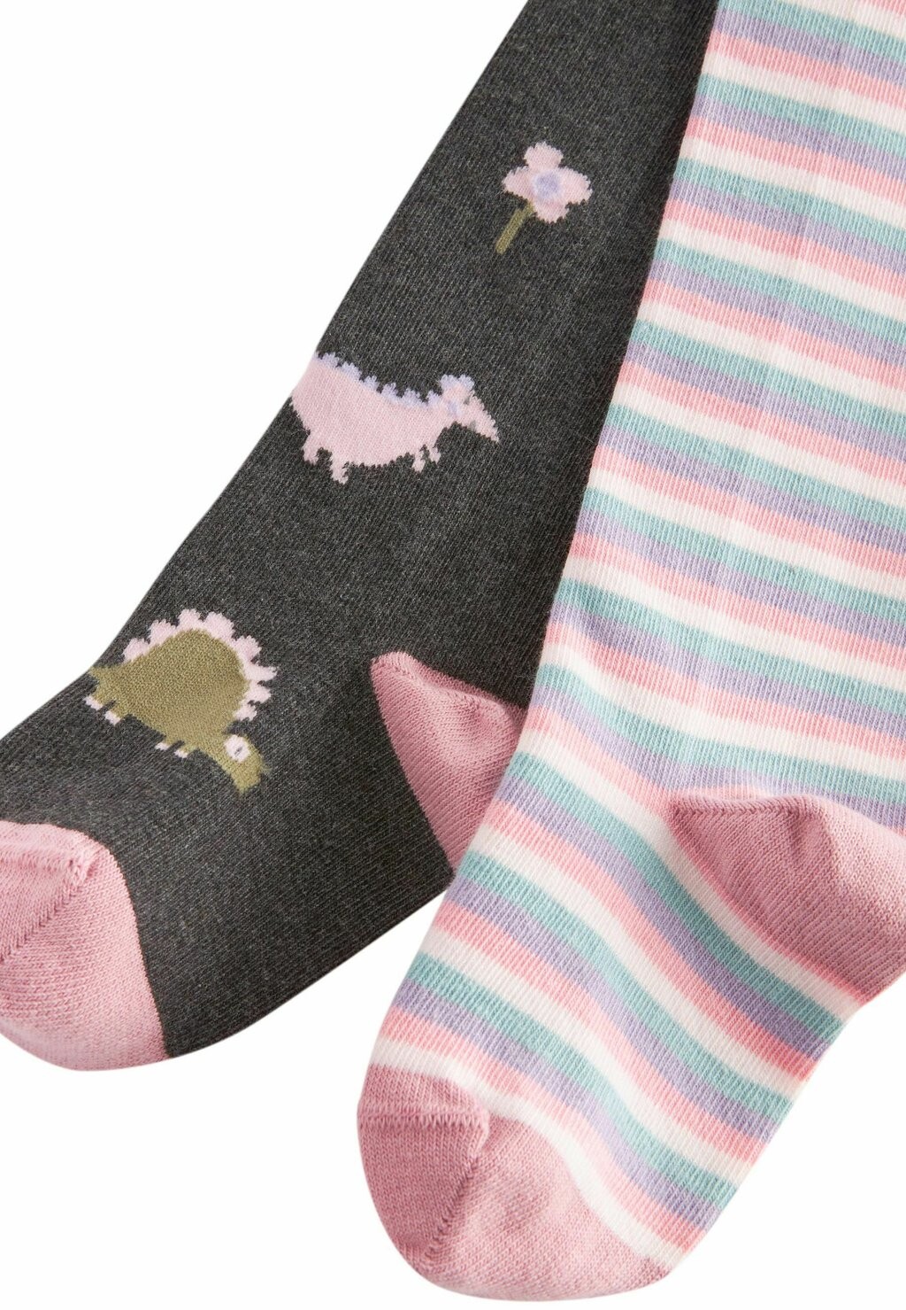 

Колготки STRIPE AND DINOSAUR 2 PACK Next, серый