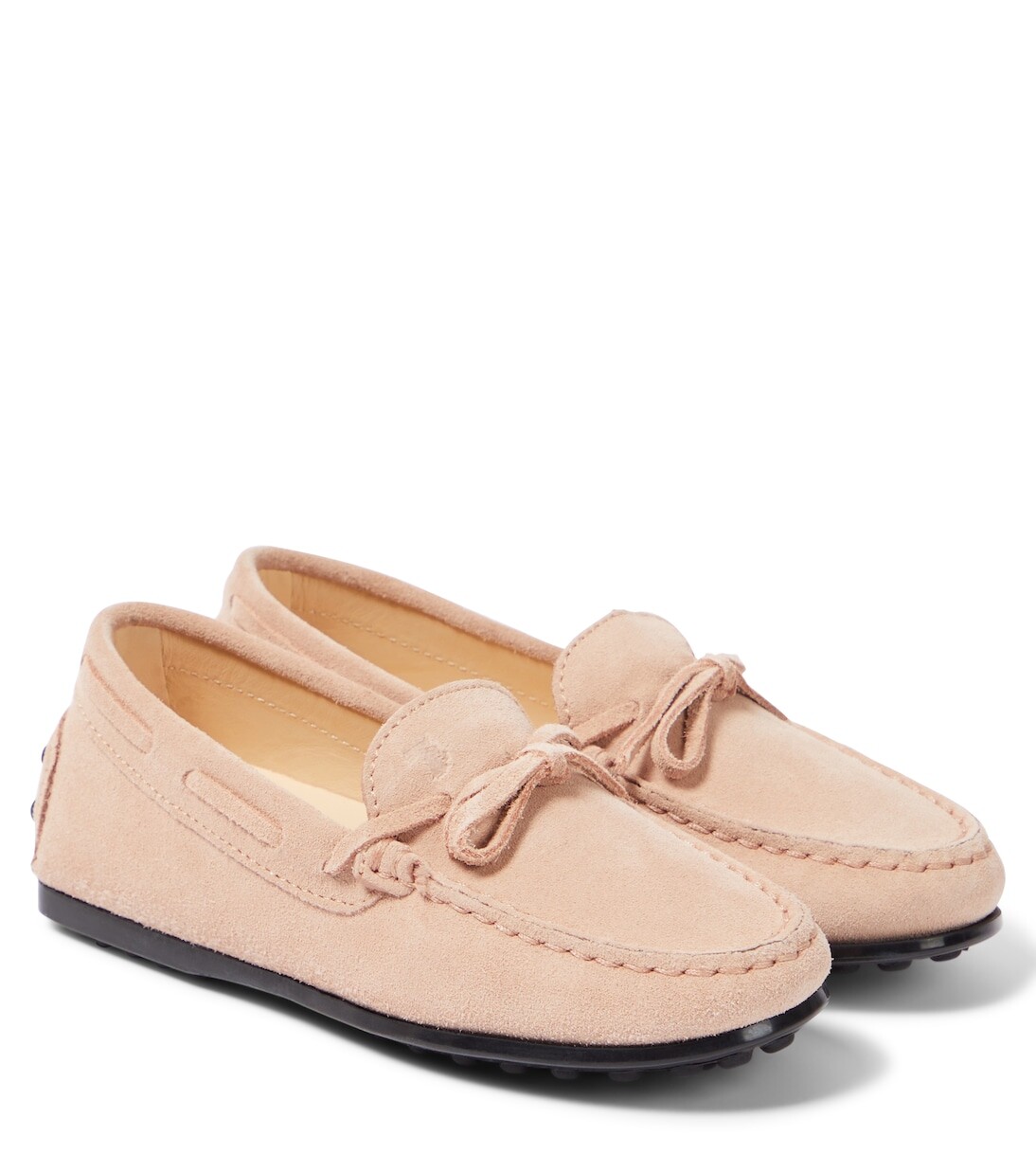 

Кожаные лоферы gommino Tod'S Junior, бежевый