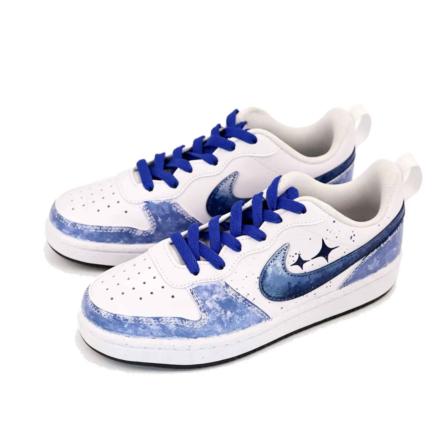 Кроссовки скейтбординговые Nike Court Borough Kids Blue White — фото 4