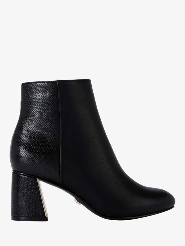 Ботильоны на коричневом каблуке KG Kurt Geiger, черный