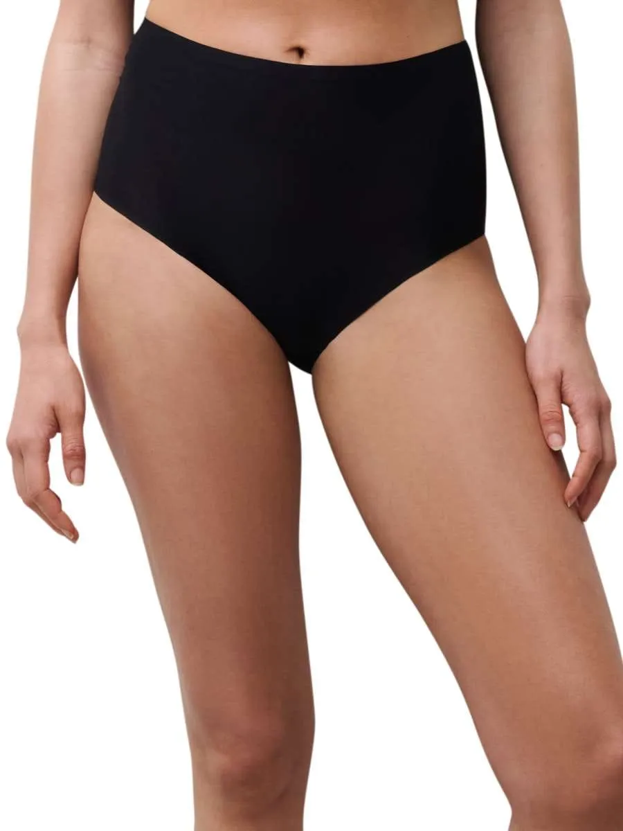 

Бесшовные трусы-слипы SoftStretch с высокой посадкой и эффектом второй кожи Chantelle, черный