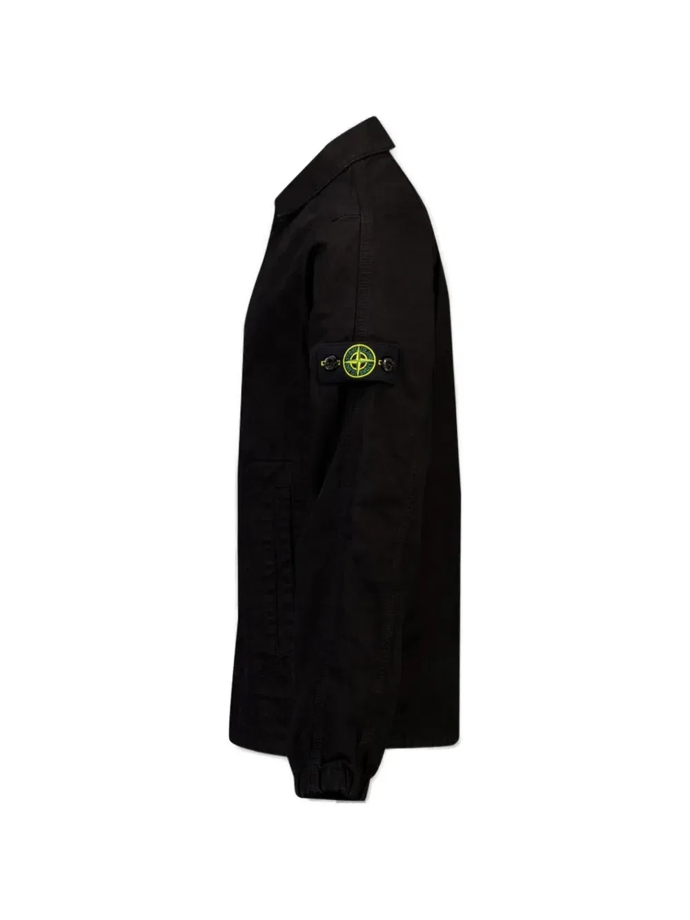 Куртка на пуговицах с нашивкой в виде компаса Stone Island Junior, черный — фото 3