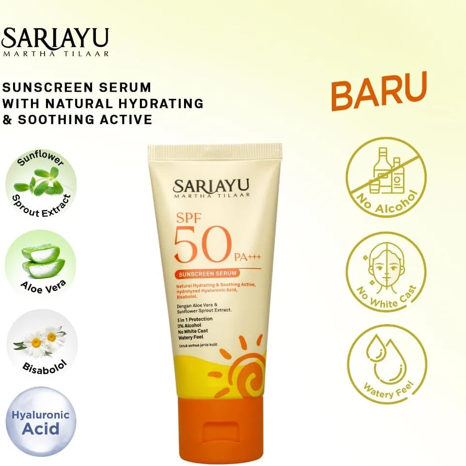 Солнцезащитная сыворотка SPF50 PA+++ SARIAYU, 30 г — фото 2