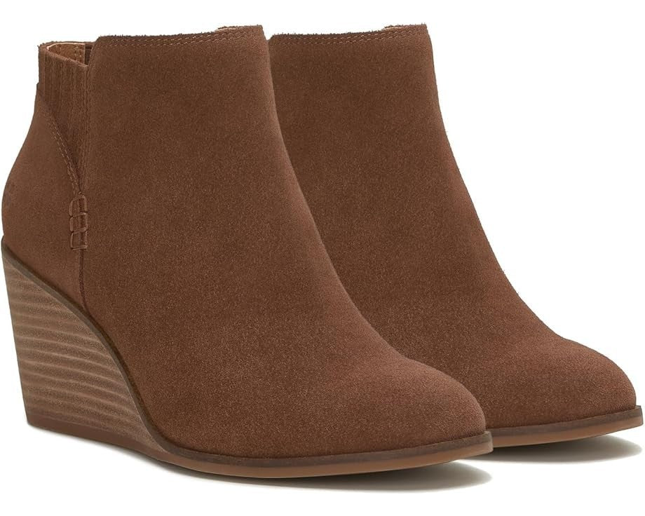 Lucky Brand Zorla LK-ZORLA-201 Ботильоны женские коричневые замшевые на платформе — фото 2