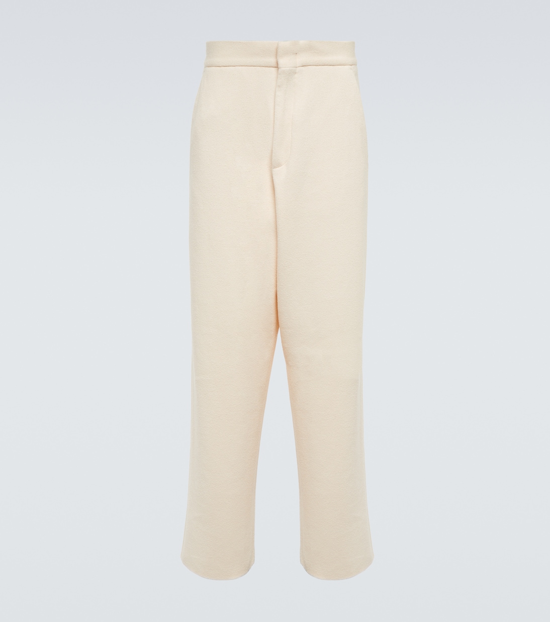 

Прямые брюки из хлопкового букле Zegna, белый