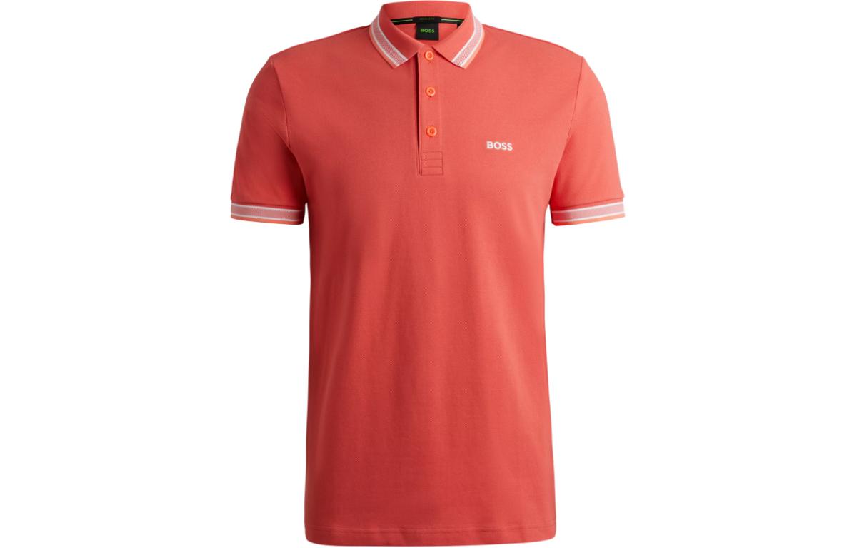 

Поло с вышитым логотипом босса Boss Logo HUGO BOSS, красный