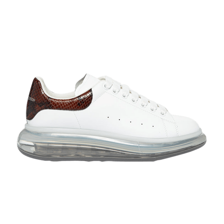 

Кроссовки Alexander McQueen Alexander McQueen Oversized Sneaker 'Transparent Sole - Walnut Snakeskin', белый