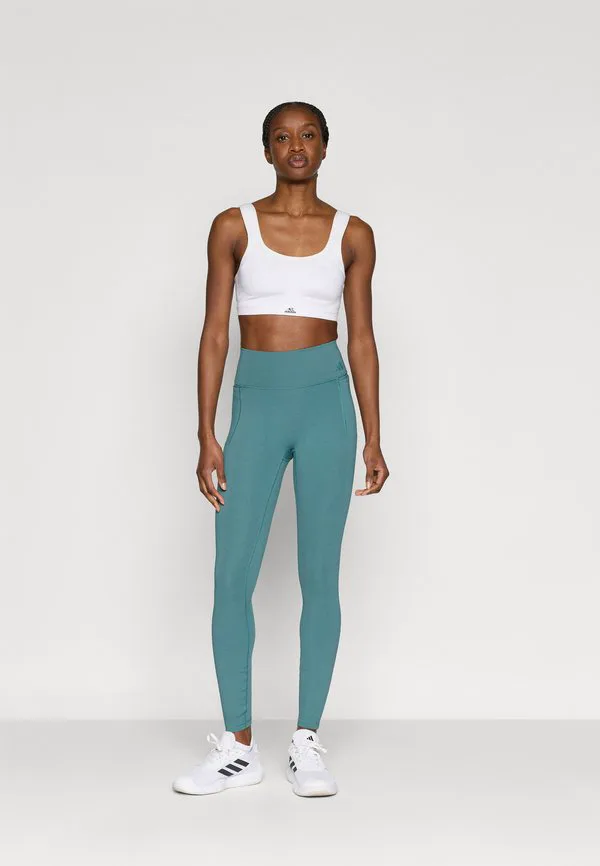 Леггинсы optime для тренировок, длинные леггинсы Adidas Performance, Preloved Teal — фото 2