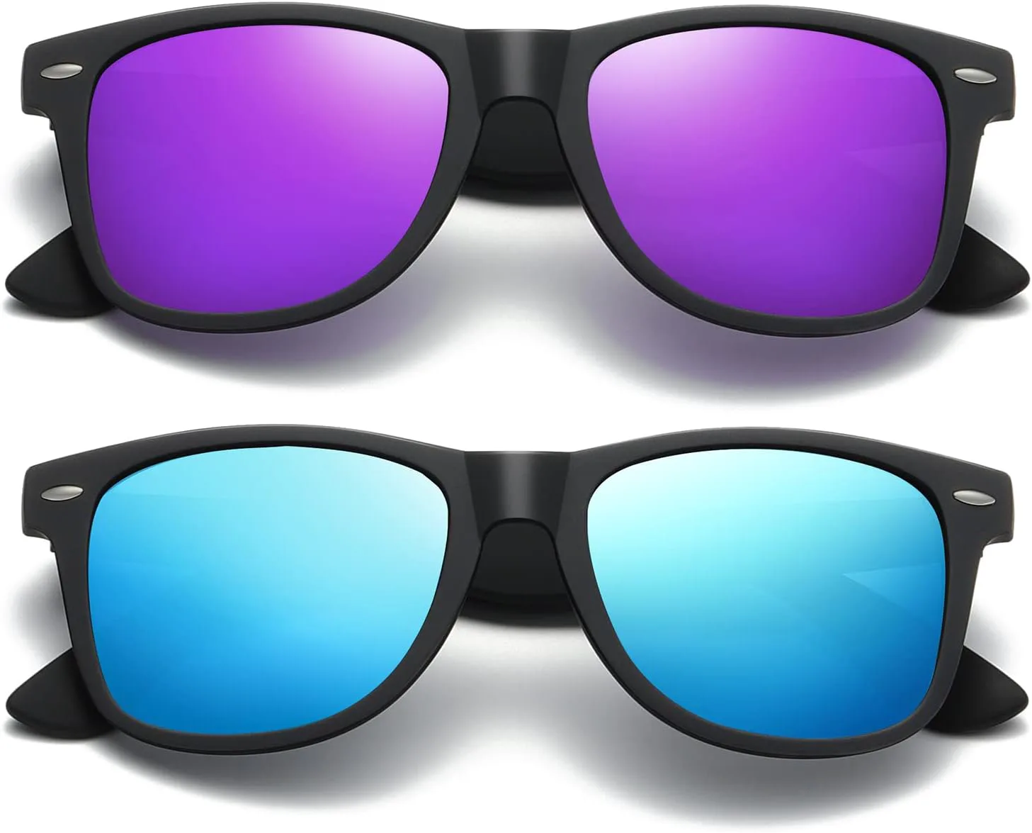 

Поляризованные солнцезащитные очки для женщин и мужчин - модные солнцезащитные очки для вождения, рыбалки, с защитой от УФ-излучения UV400 Occhsouo, B12-blue+purple