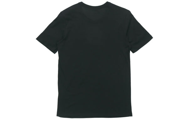 Футболка logo alphabet printing short sleeve black Nike, черный — фото 2