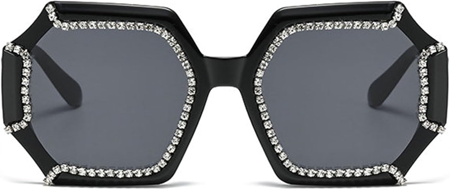 

Солнцезащитные очки Willochra с крупными стразами и бриллиантами, женские квадратные солнцезащитные очки, модные блестящие очки для вечеринок, нестандартной формы, толстые линзы, C1