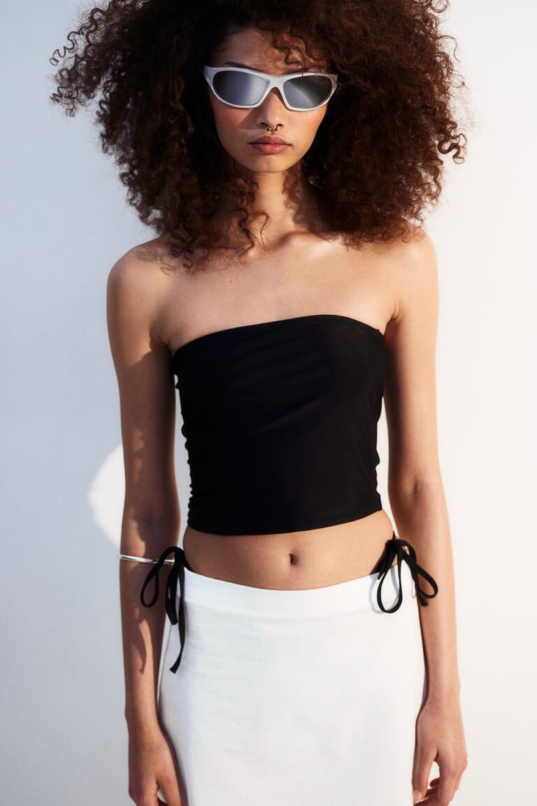 

Топ для плавания бандо H&M, черный