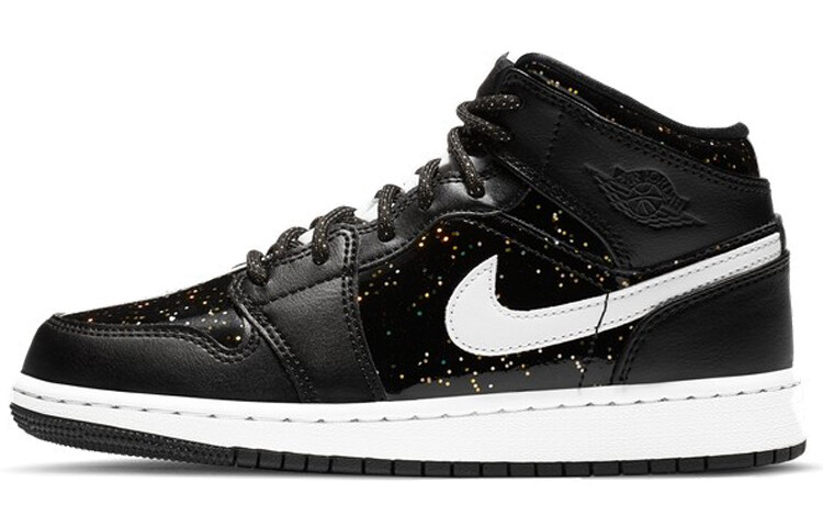 

Кроссовки Jordan 1 Mid Black Speckle GS