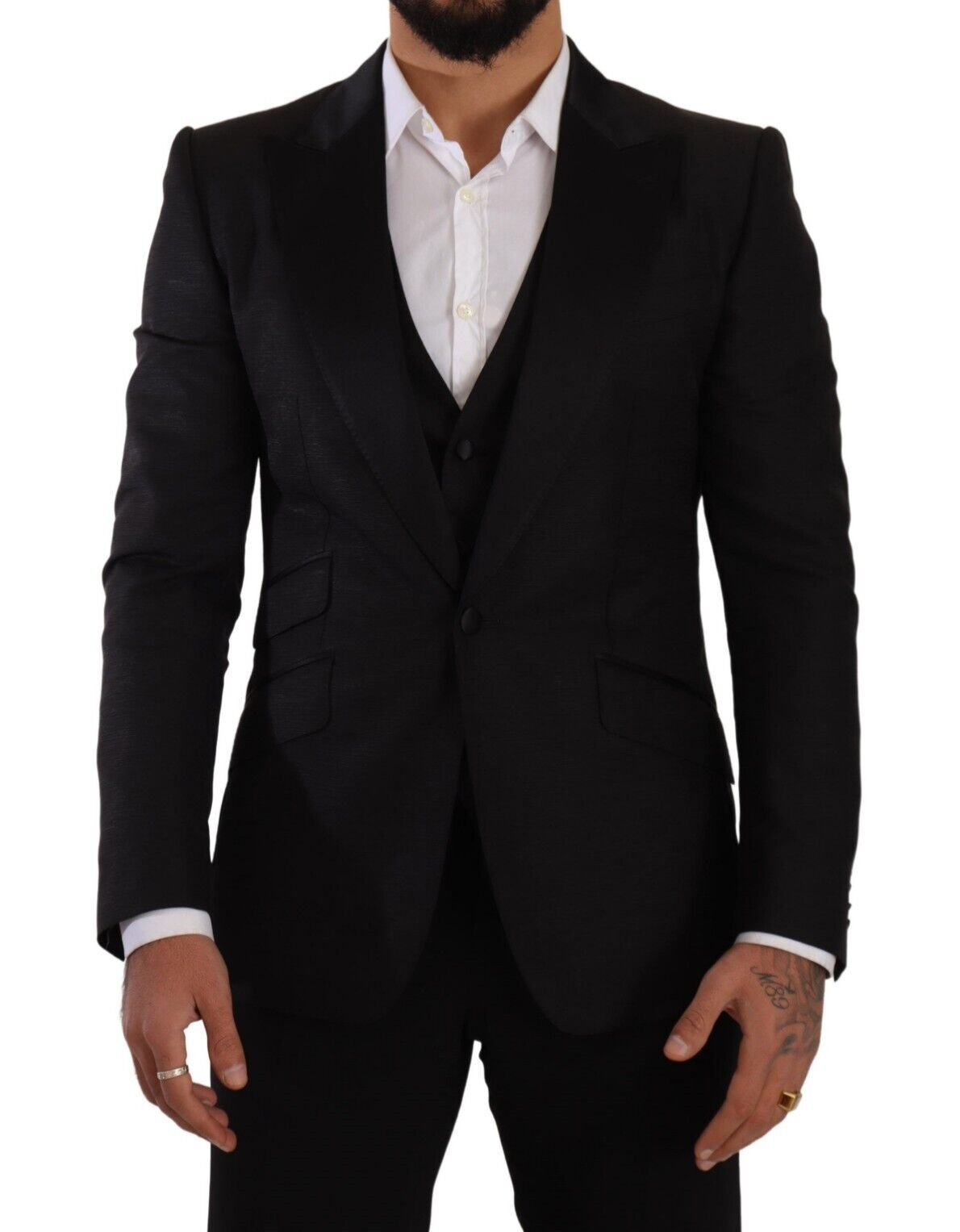 

Sicilia Slim Fit черный костюмный ансамбль Dolce & Gabbana