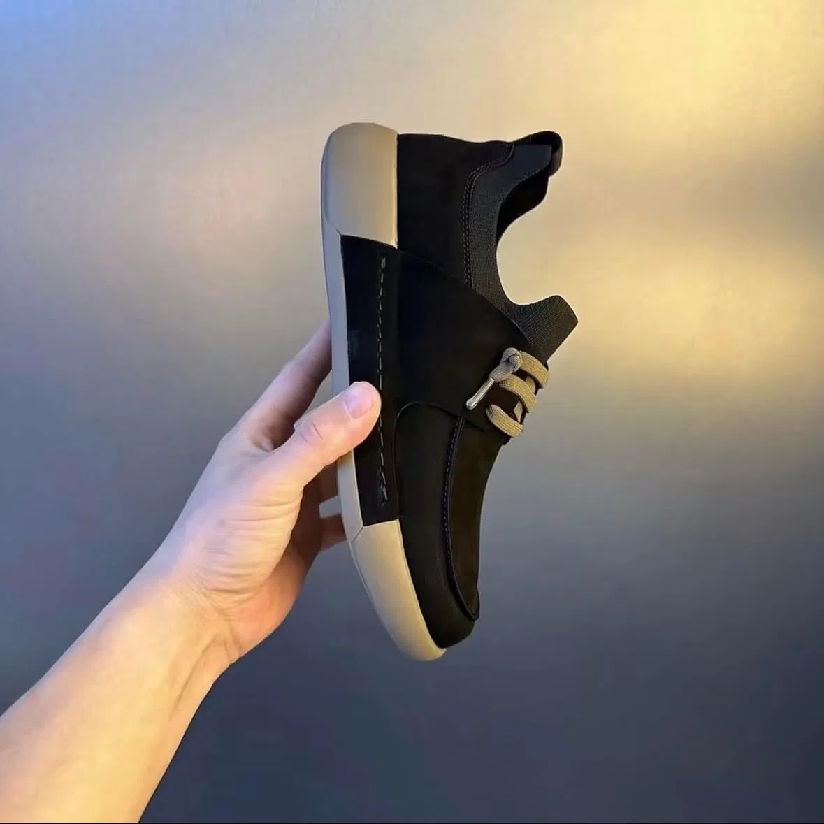 Мокасины мужские повседневные Slip-on, дышащие, с мягкой подошвой, черный — фото 3