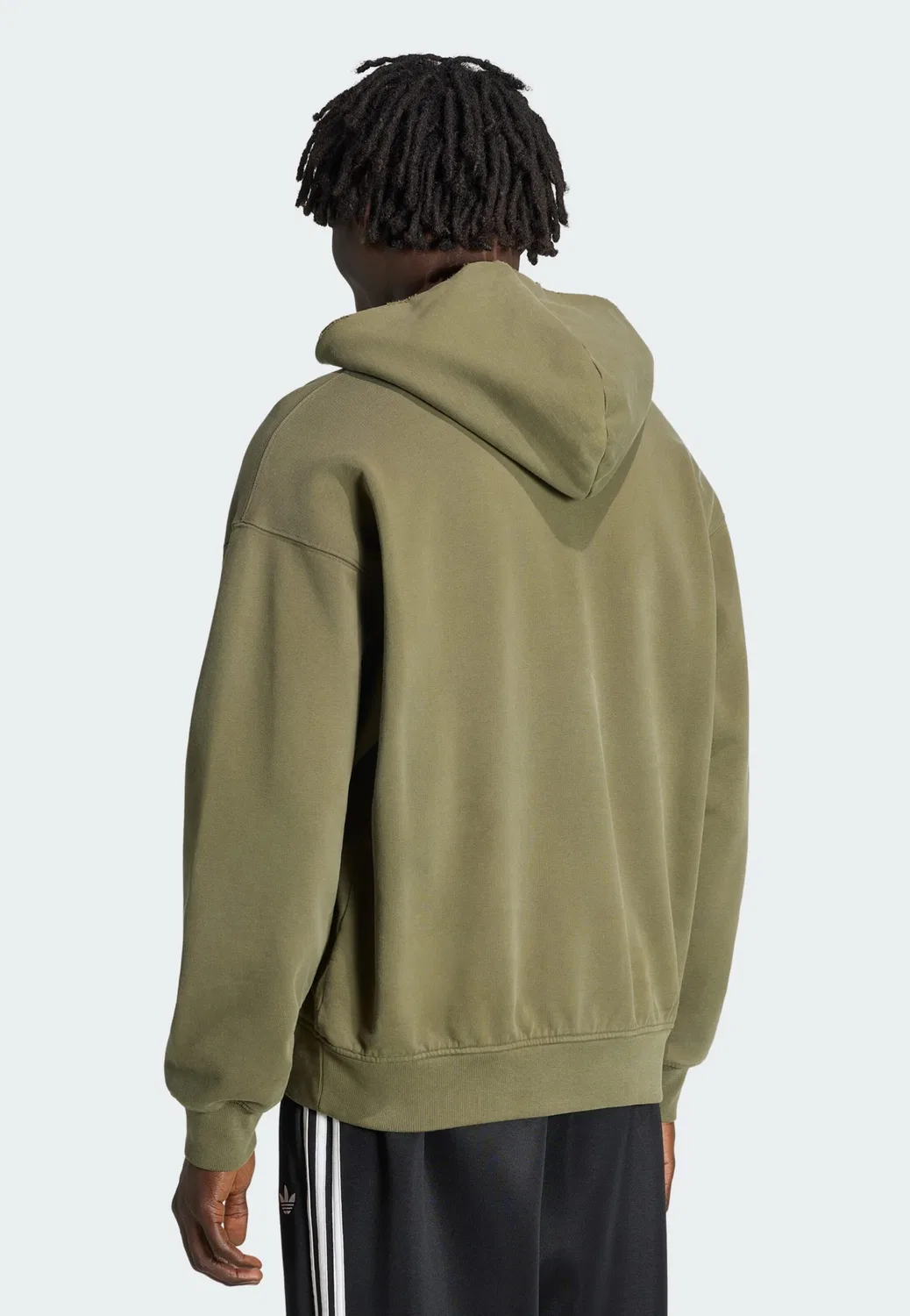 Толстовка Adidas Originals Elevated зеленого цвета — фото 3