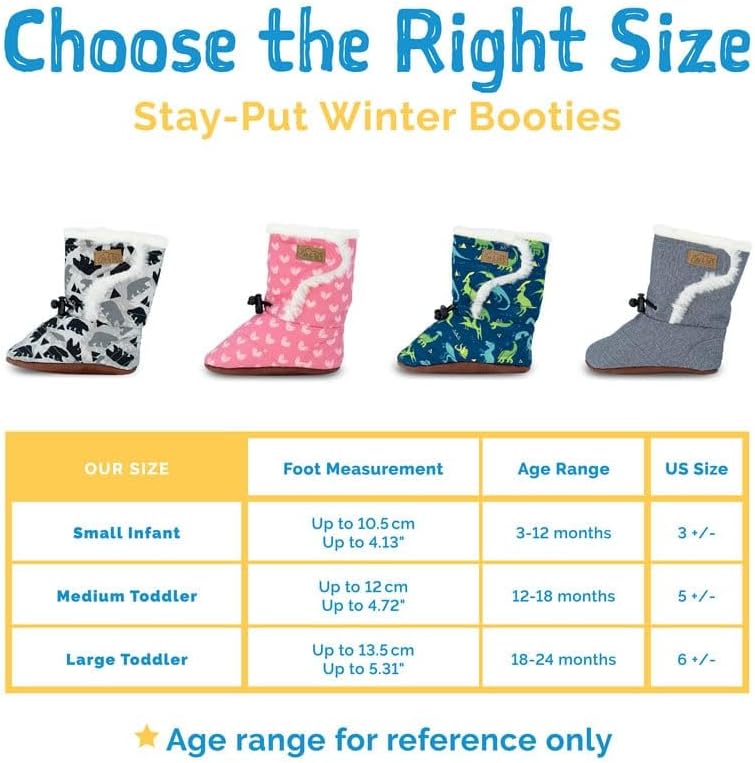 JAN & JUL Faux Fur Lined Winter Booties for Babies and Toddlers, Bear — фото 2