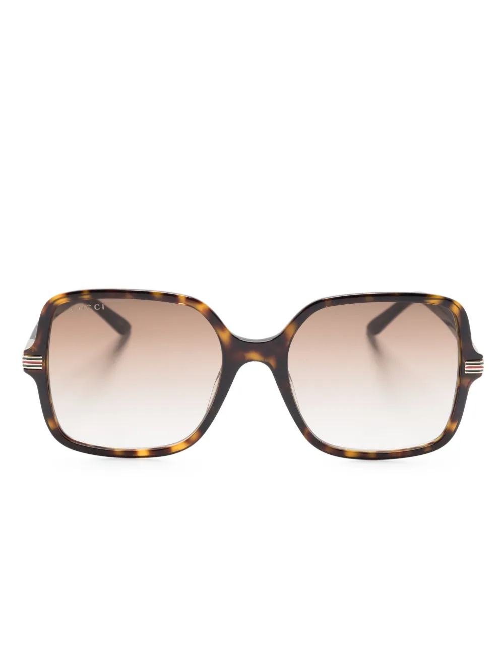 

Солнцезащитные очки в массивной оправе Gucci Eyewear, коричневый