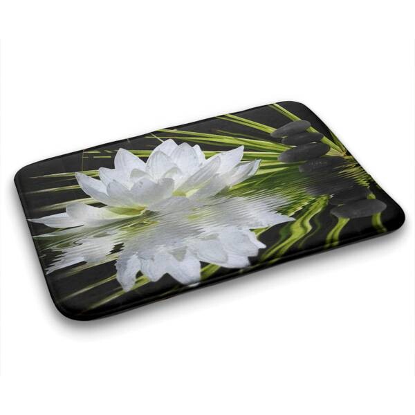 

Коврик для ванной Tulup Seerose, 90x1x90 см, черный