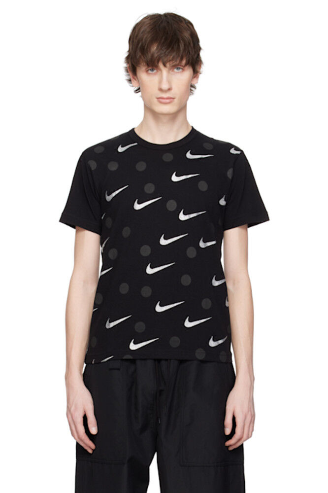 

Черная футболка Nike Edition Regular Fit Black Comme des Garçons