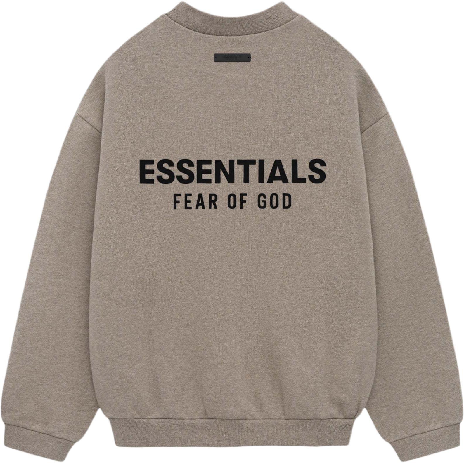 

Флисовый свитер с круглым вырезом FW24 Fear Of God Essentials, Dark Dusty Gray/HEATHER GRAY