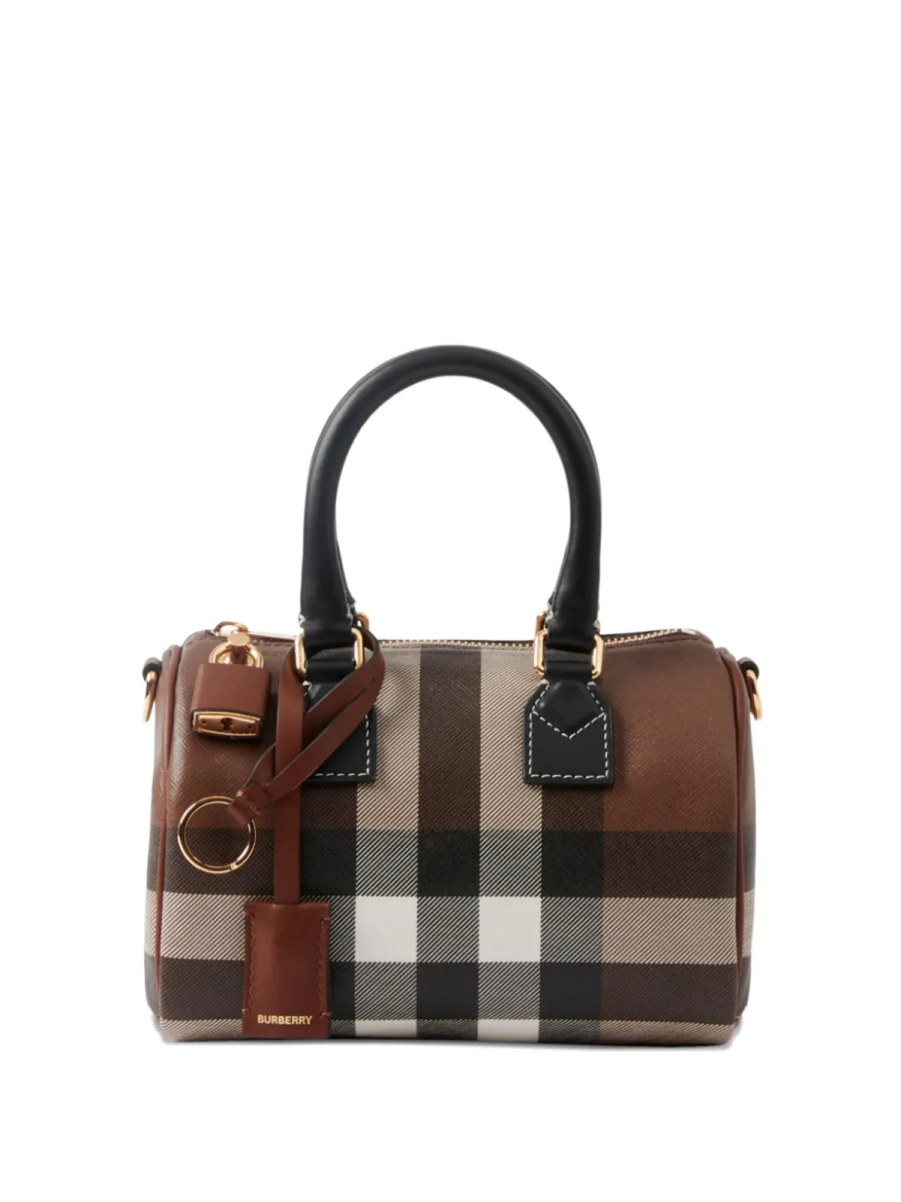 

Сумка-тоут Burberry mini Check, коричневый