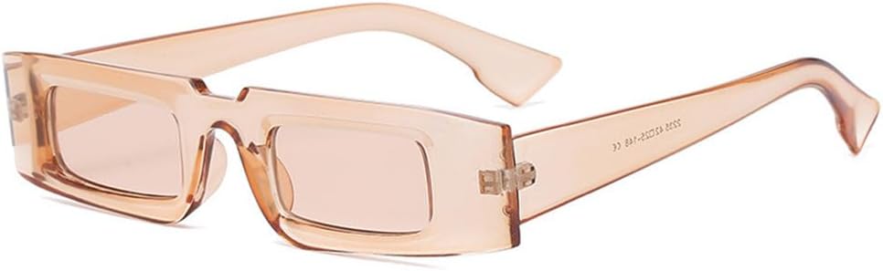 

Модные солнцезащитные очки 2027 года, маленькие прямоугольные, для женщин, винтажные, разноцветные, трендовые солнцезащитные очки с защитой от УФ-излучения UV400 MTZJH, C6