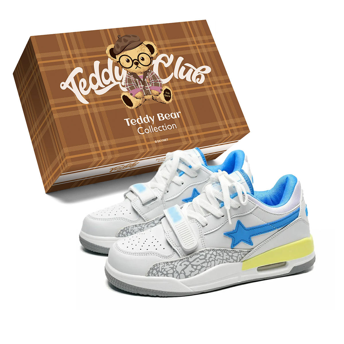 

Teddy Bear Collection Абразивостойкие легкие поддерживающие низкие скейтбордские кроссовки с эффектом увеличения роста Unisex - Moon Blue, цвет Moon Blue
