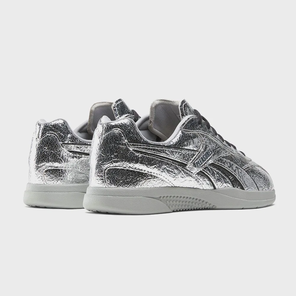 Мужские низкие кроссовки Reebok x Pleasures Hammer Street, серебристые — фото 3