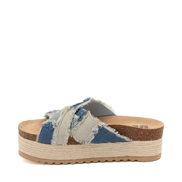 

Сандалии Womens Dirty Laundry Plays Platform Slide Sandal, цвет Denim