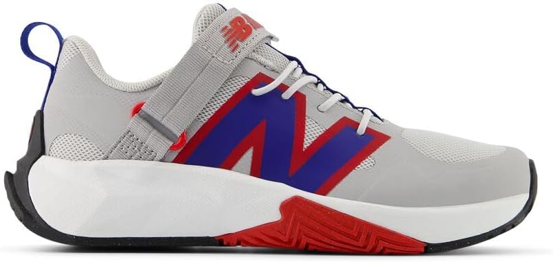 Детские кроссовки New Balance FuelCell Play V1 с застежкой-липучкой, Raincloud/Team Royal/Team Red — фото 3