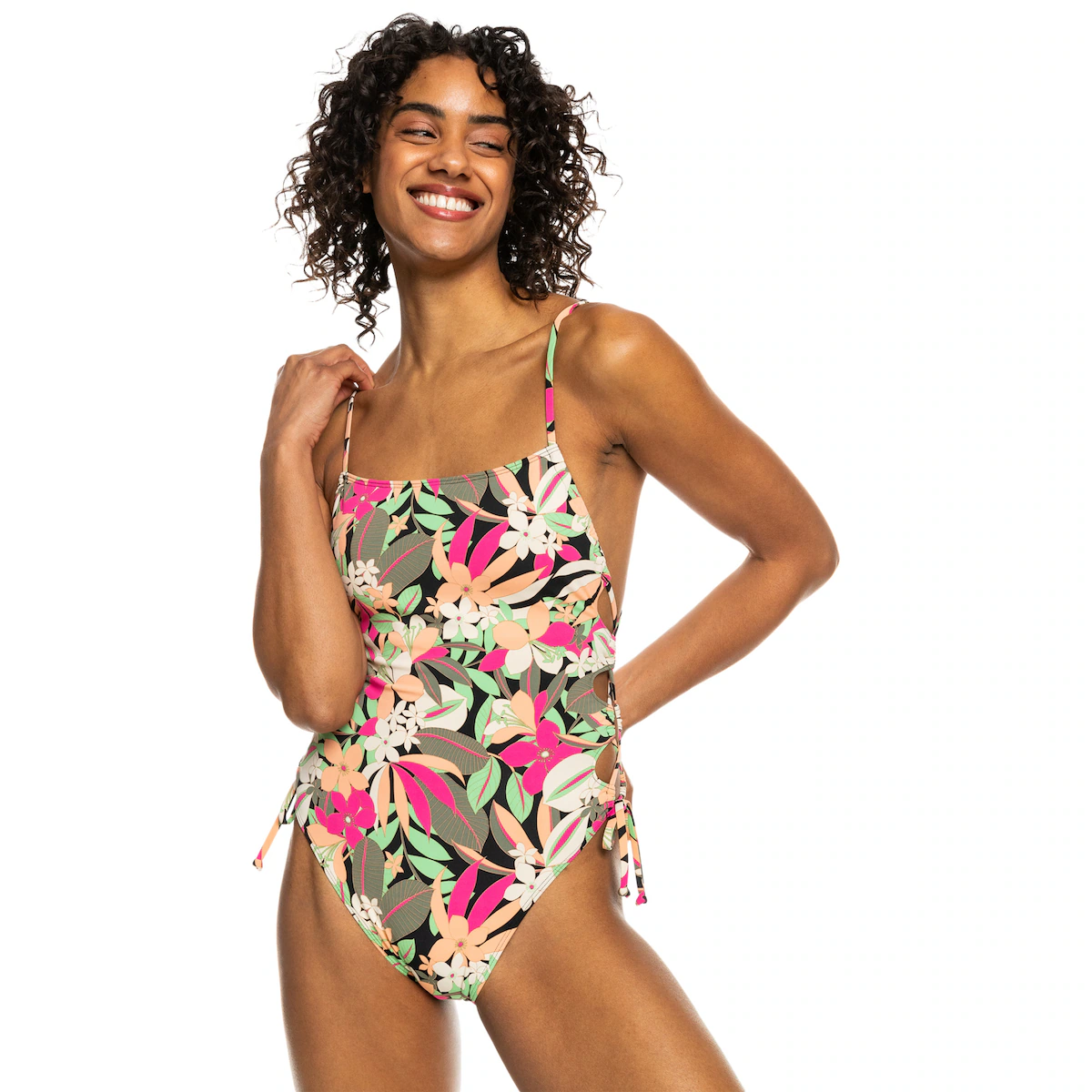 

Женский купальник Roxy Printed Beach Classics, черный