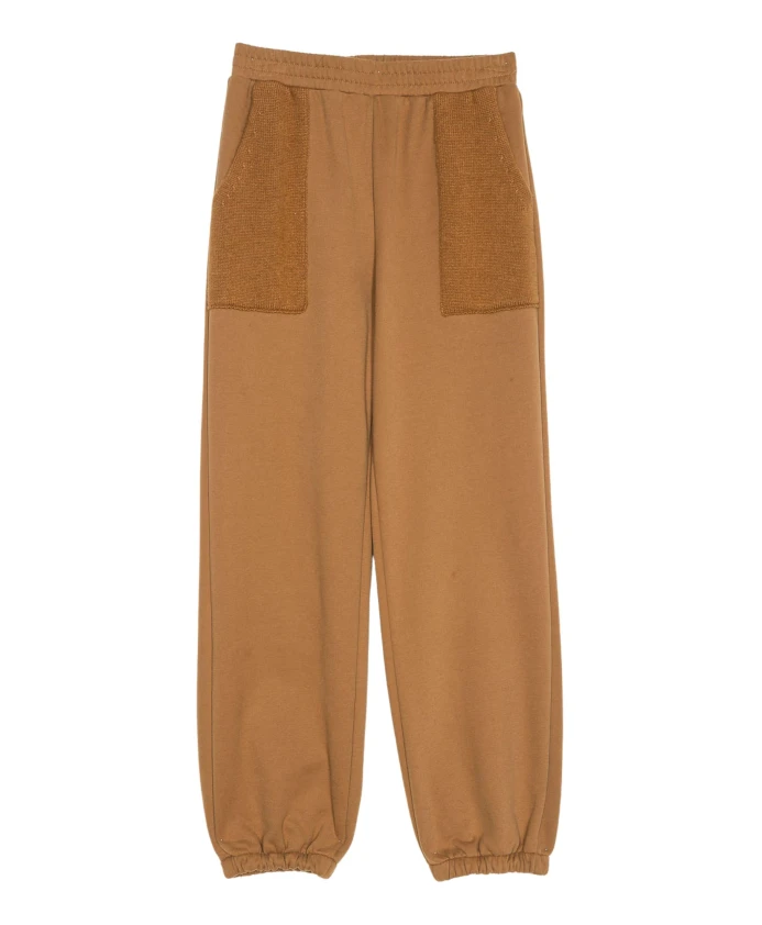

Брюки-Джоггеры верблюжьего цвета, повседневный, удобный стиль. Twinset, коричневый